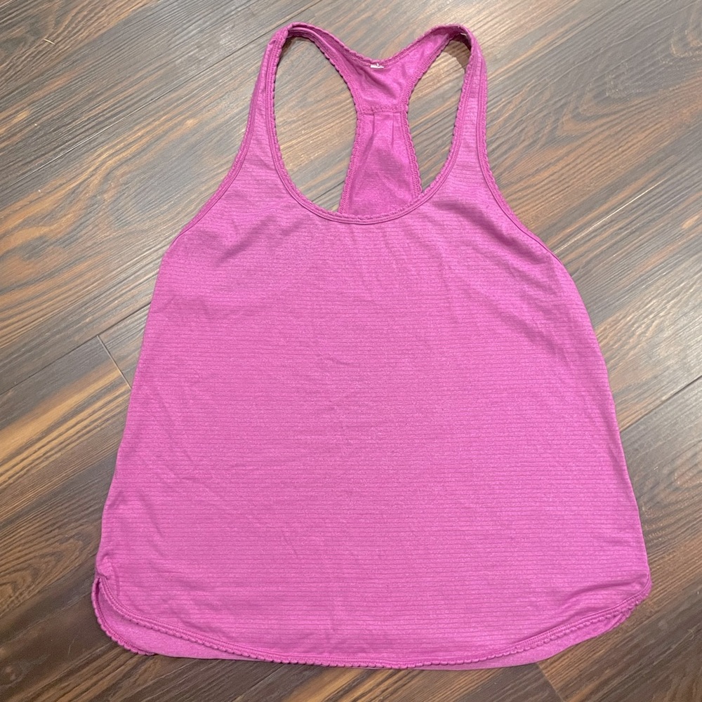 Lululemon tank. Purple w/scalloped edges. Size 6.